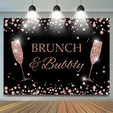 Rosa Funkeln Brunch Bully Themenorientiert Mädchen Geburtstag Hintergrund